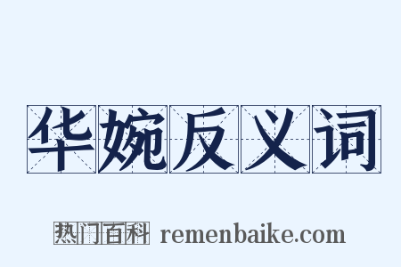 华婉反义词是什么意思的图片